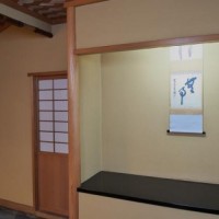 絞丸太を使用した応接室：松文商店